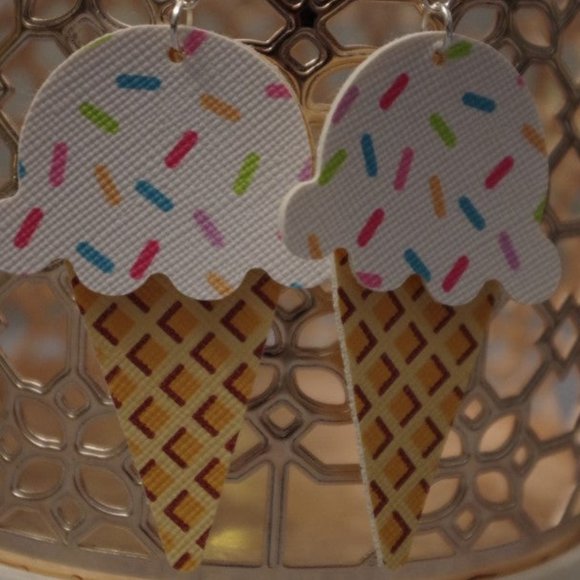 Vanilla Ice Cream Cone With Sprinkles!! - Picture 2 of 2